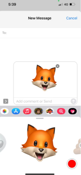 如何在iPhone上录制，发送和保存Animoji(动话表情) 如何 第5张