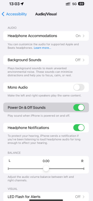 如何在你的iPhone上启用类似Mac的启动和关机提示音 如何 第5张