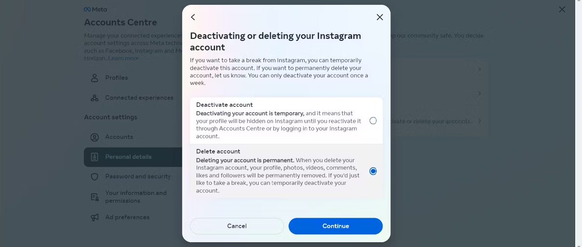 如何停用（或删除）你的 Instagram 账户 如何 第9张