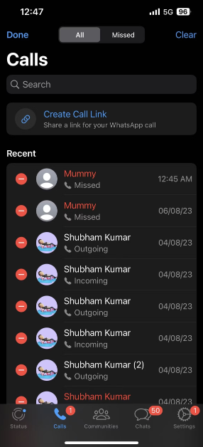 如何清除您的 WhatsApp 通话记录 如何 第5张