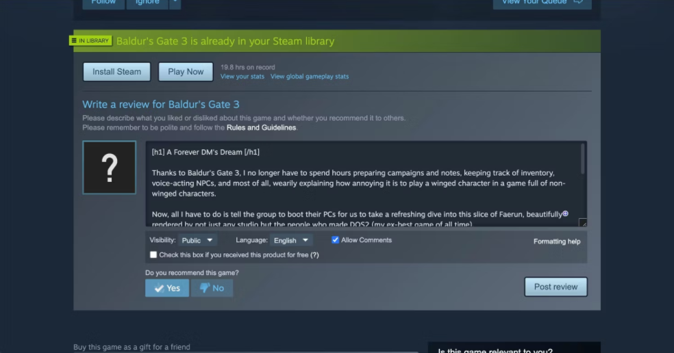 如何在 Steam 上发表游戏评论 如何 第4张